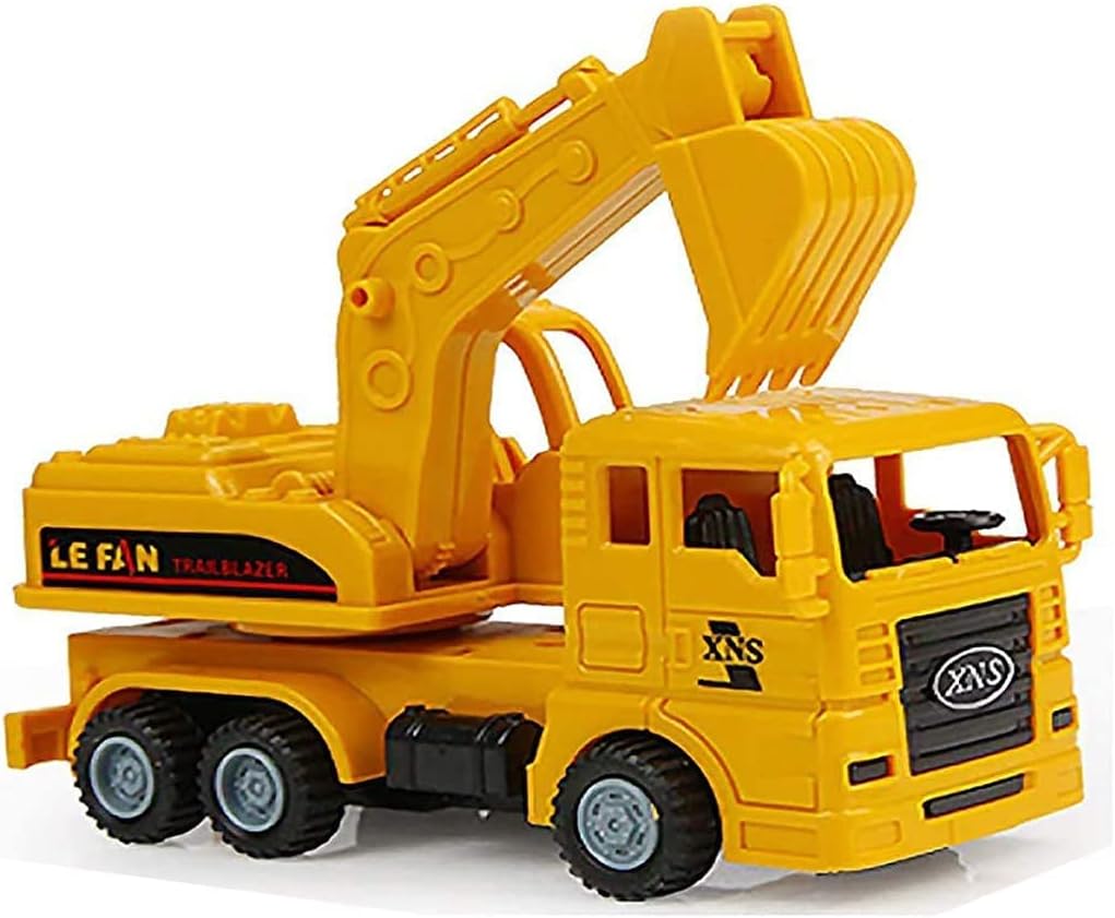 JMAM Unbreakable Abs Plastic Material Construction Vehicles Combo Toys Kit Sets For Kids|Edge Free Safe For Kids And Adults (Earth Mover)|Yellow