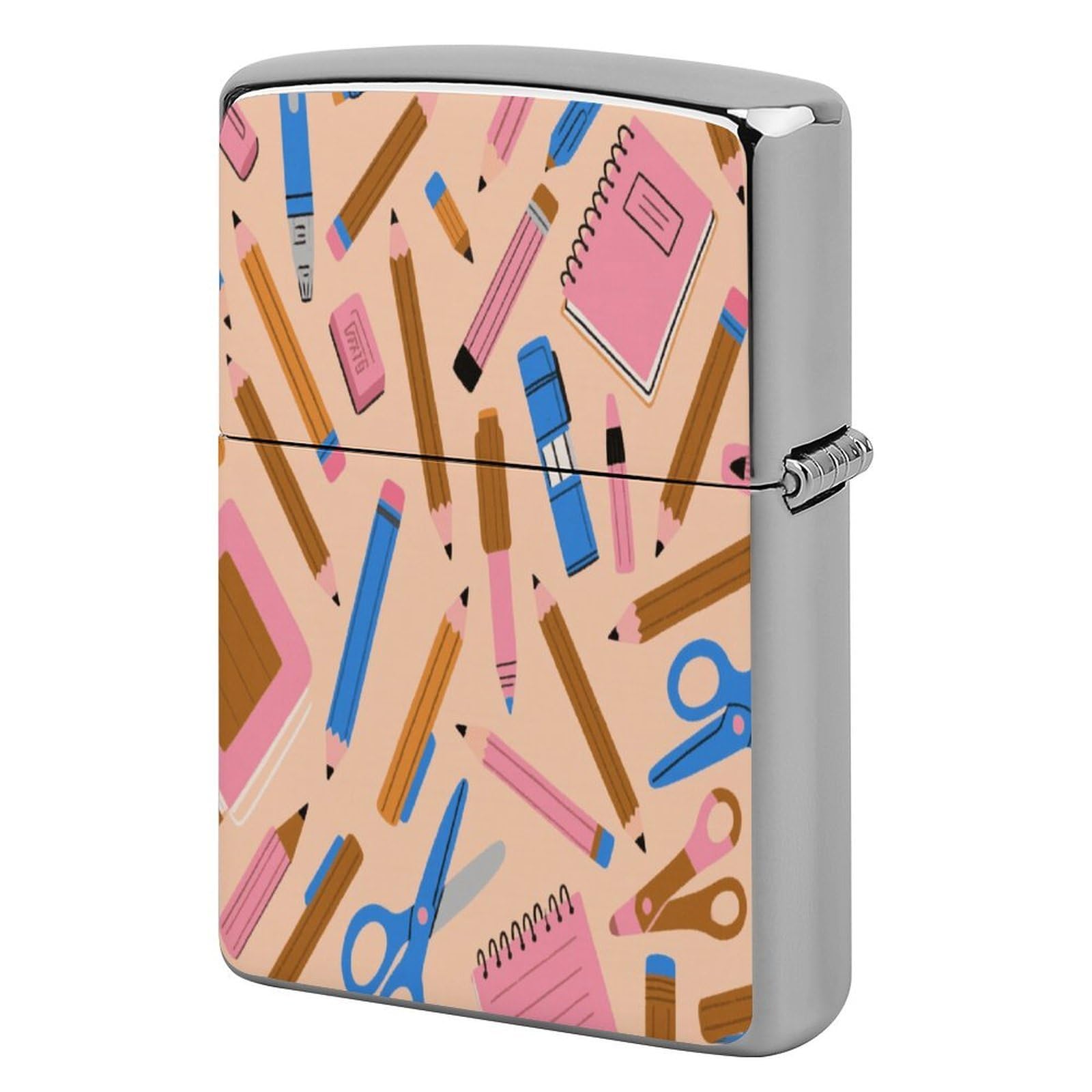 Fekiloot Style Irregular Pattern Lighter Case Cover Metal Lighter Case