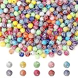 【TRUE-TO-SIZE 8MM ACRYLIC BEADS FOR PRO-LOOK DIY JEWELRY】​Say goodbye to uneven bracelets: every bead is exactly 8mm in diameter with a consistent 1.8mm hole. Uniform size & shape mean your DIY bracelets, necklaces, and keychains assemble smoothly, l...