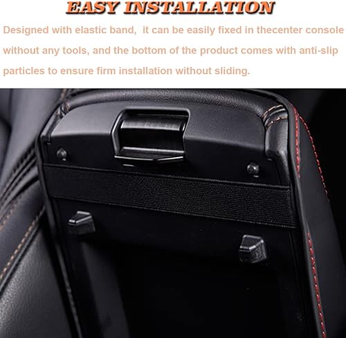 Miniatura 5 de BOYOUS Funda impermeable para reposabrazos de automóvil, resistente a los arañazos, protección completa, protector de reposabrazos de cuero para