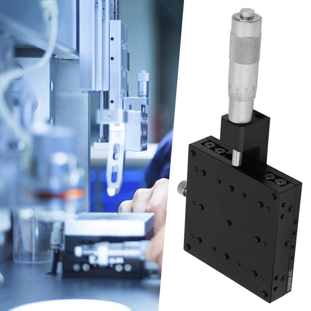 X-Lineartisch, Manuelle Verstellplattform, X-Mikrometer, Feineinstellung, lineare Kreuzrollenstufen, 80x80mm for Labor, Technik, Präzisionsgeräte