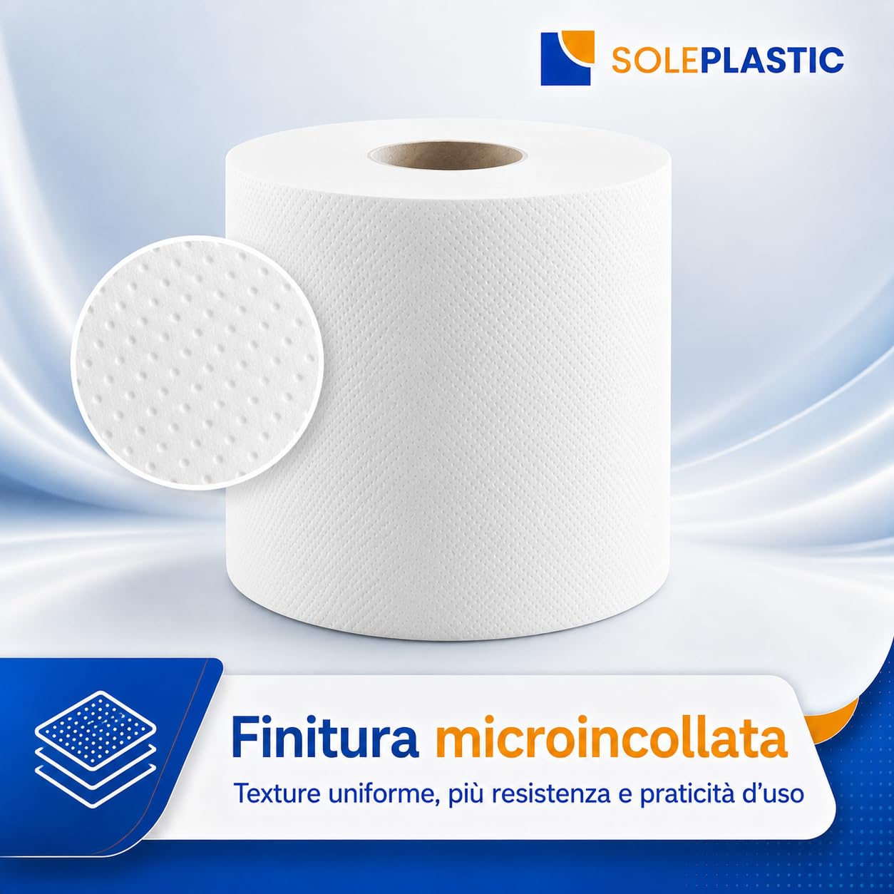 10 Bobine x 800 Strappi Rotoli Carta Cucina - TOTALE 8000 STRAPPI | Pura Cellulosa ad Alta Assorbenza, Carta Asciugatutto Domestico e Industriale 2 Veli, Idonea al Contatto Alimentare