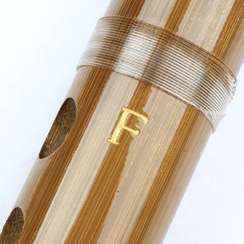 Bamboo Flute Dizi Traditional Handmade Chinese Musical Instrument Vintage Dizi (Key F)