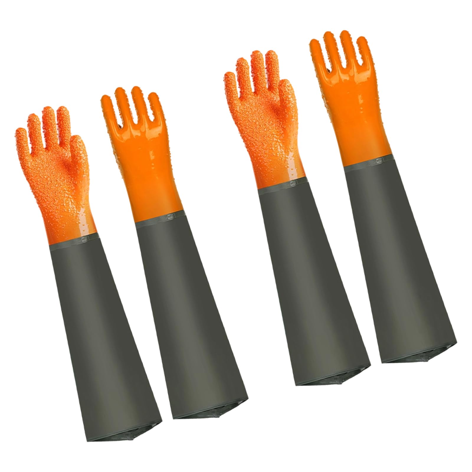 Gants En Caoutchouc À Isolation Thermique De 70 Cm Protections Renforcées De L'avant-bras Pour La Pêche La Transformation Des Fruits De Mer Gants De Travail Imperméables À L'épreuve De L'huile
