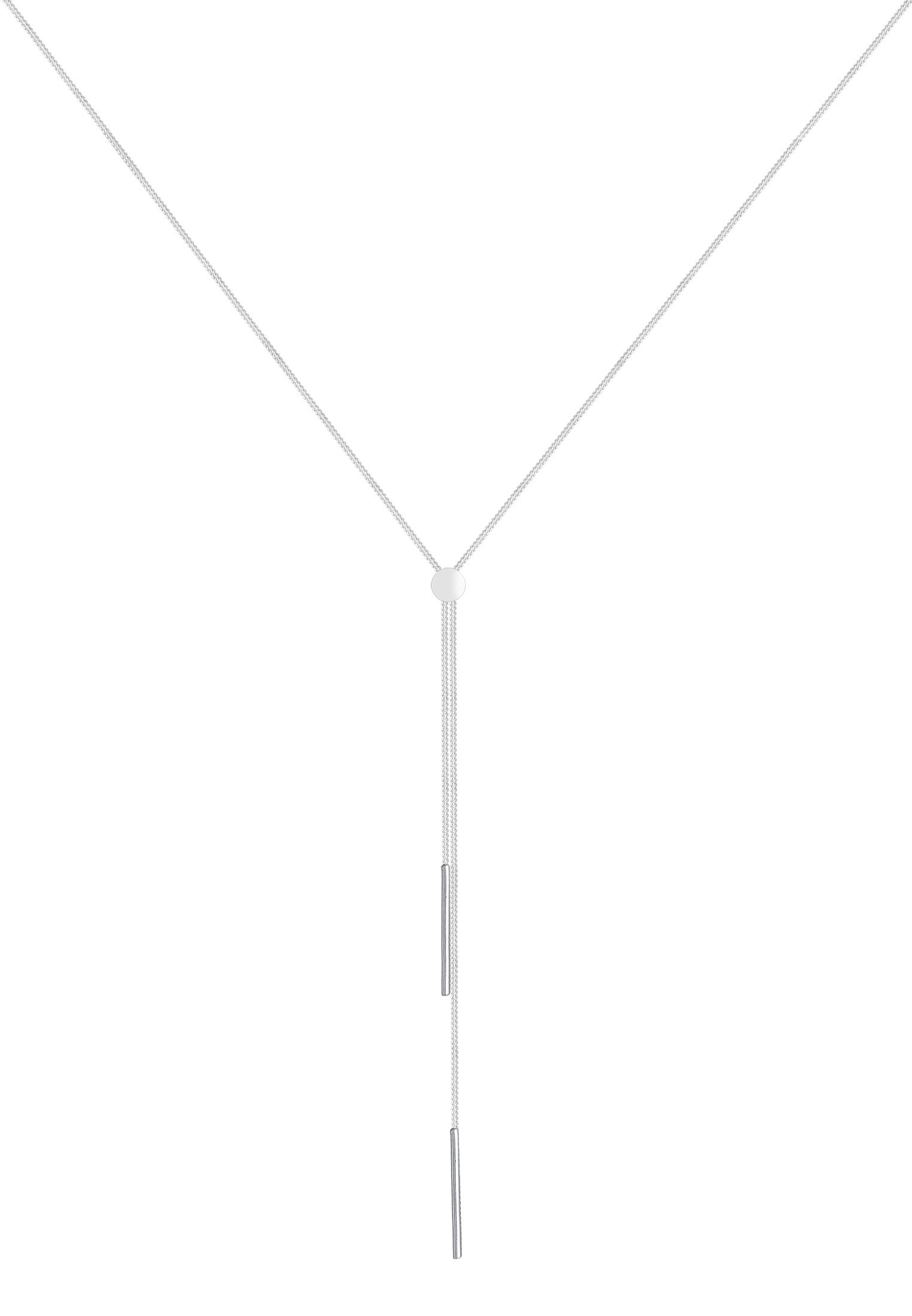Elli Halskette Damen Y-Kette Geo Stab Basic Trend Blogger 925 Silber