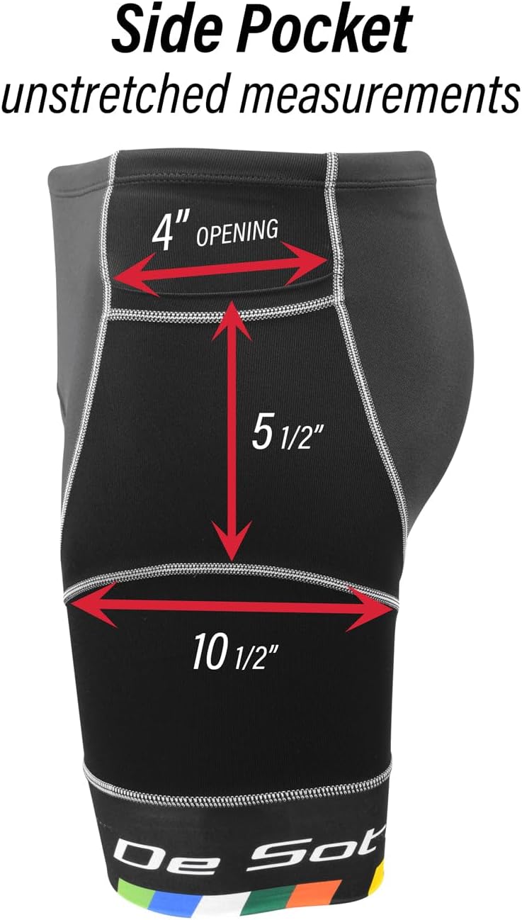 De Soto Men's Riviera Tri Short (RTS3) (Royal Laser, Medium)