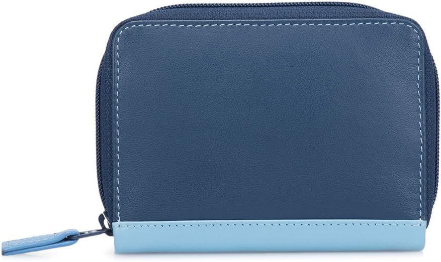 mywalit Zipped Credit Card Holder - Leather, Fan Type, 9 card, Note Sections
