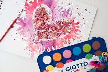 GIOTTO acquerelli in 24 Colori, pastigle da 30mm, con pennello