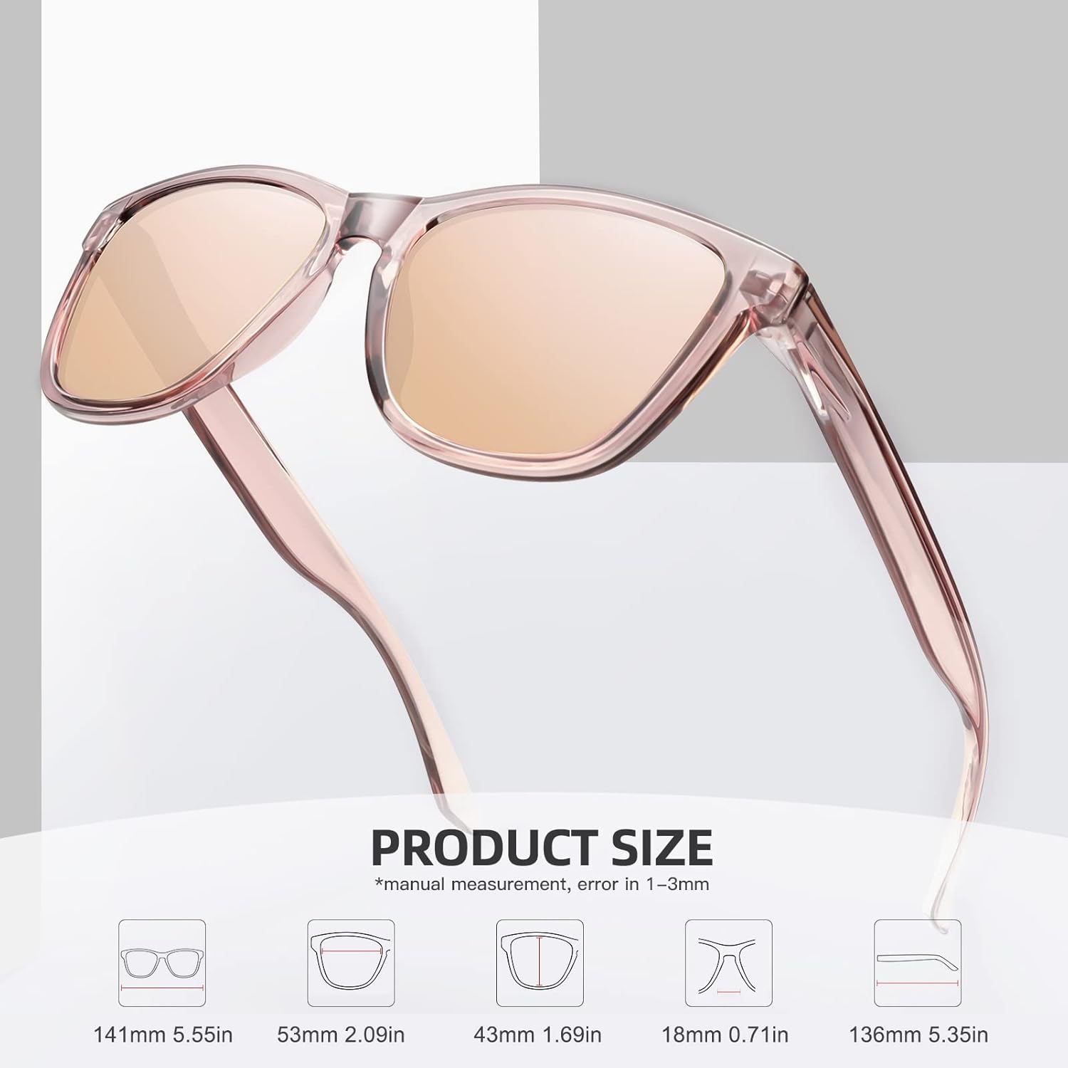 MEETSUN Polarized Sunglasses for Women Men Trendy Classic Retro Designer Style - Image 4