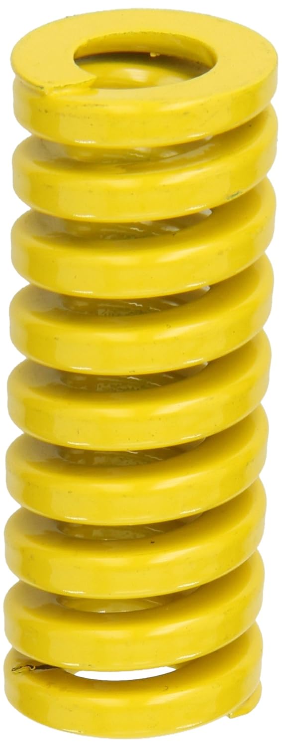 Die Spring, Extra Heavy Duty, Closed & Ground Ends, Yellow, 25mm Hole