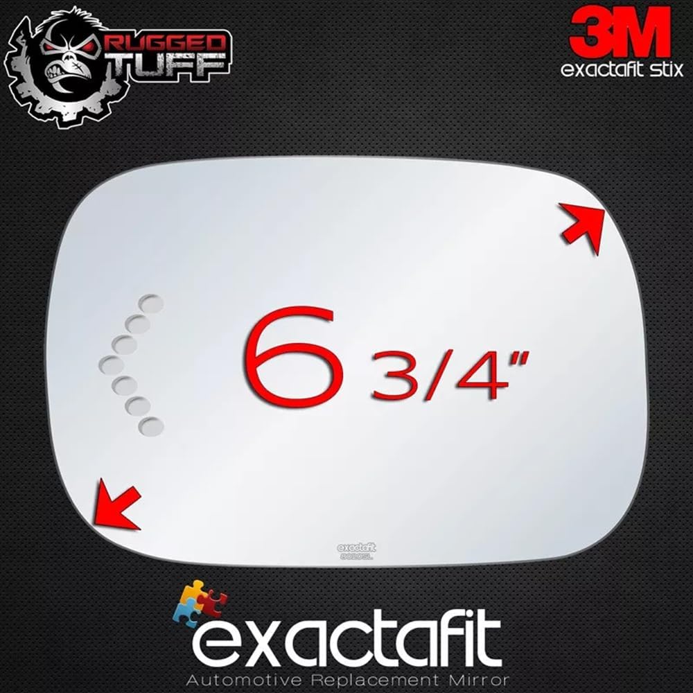 exactafit 8020SL Driver Side Mirror Glass Replacement Repair With Turn Signal Arrow Compatible With 2005 2006 2007 2008 2009 2010 Toyota Avalon