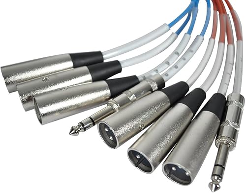 Miniatura 2 de Seismic Audio SAHB-6x2x30 6 canales 30 pies compacto XLR Sub serpiente con 2 alimentaciones estéreo