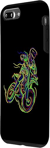 Vista 29 de iPhone 12 mini Motocross Line Art Hand Freehand Line Drawing Case