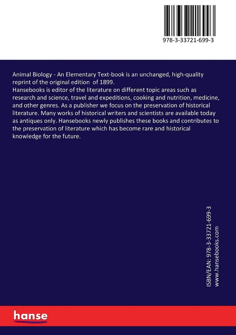Animal Biology: An Elementary Text-book