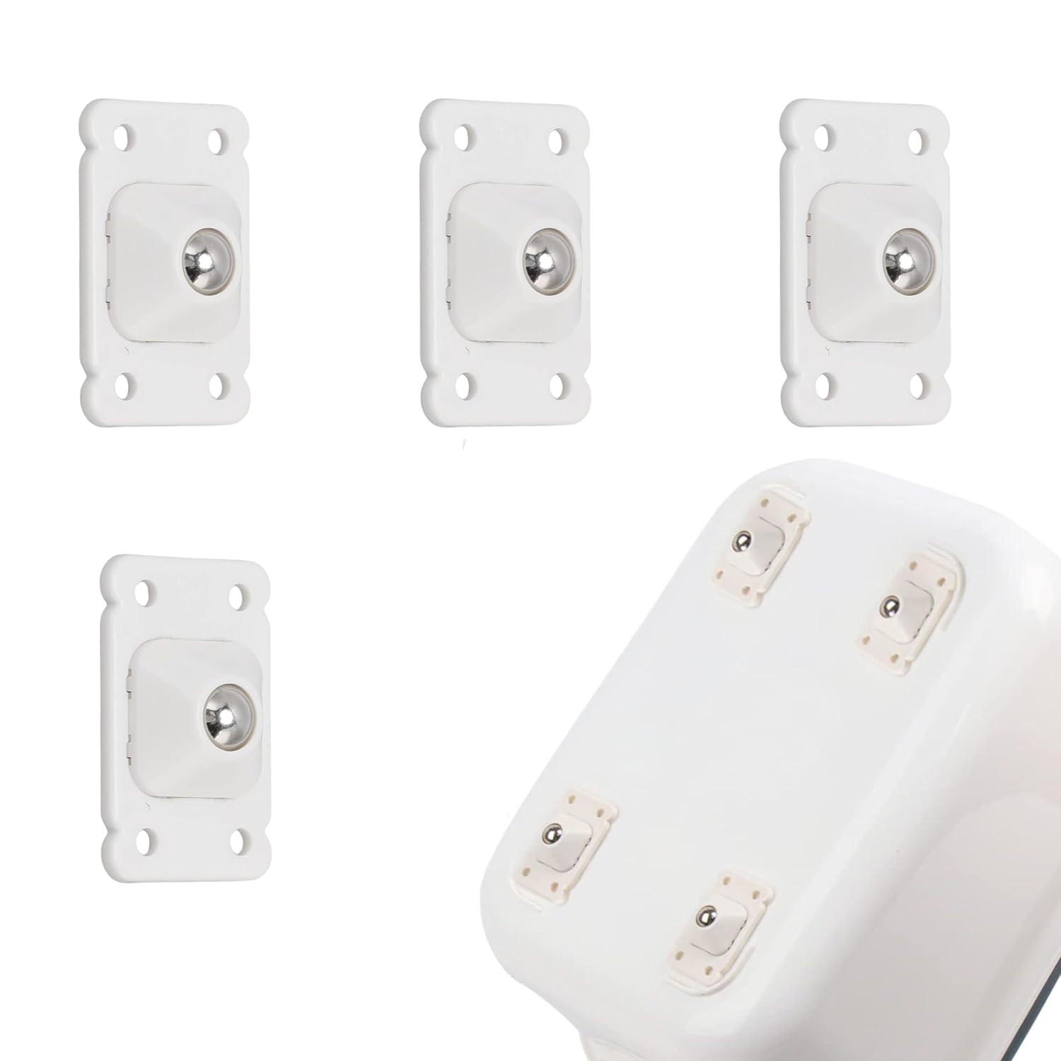 JIALTO Self Adhesive Wheels for Furniture Moving | Set of 4 Rotating Casters With 360-Degree Rotation | Ideal for Moving Heavy Items