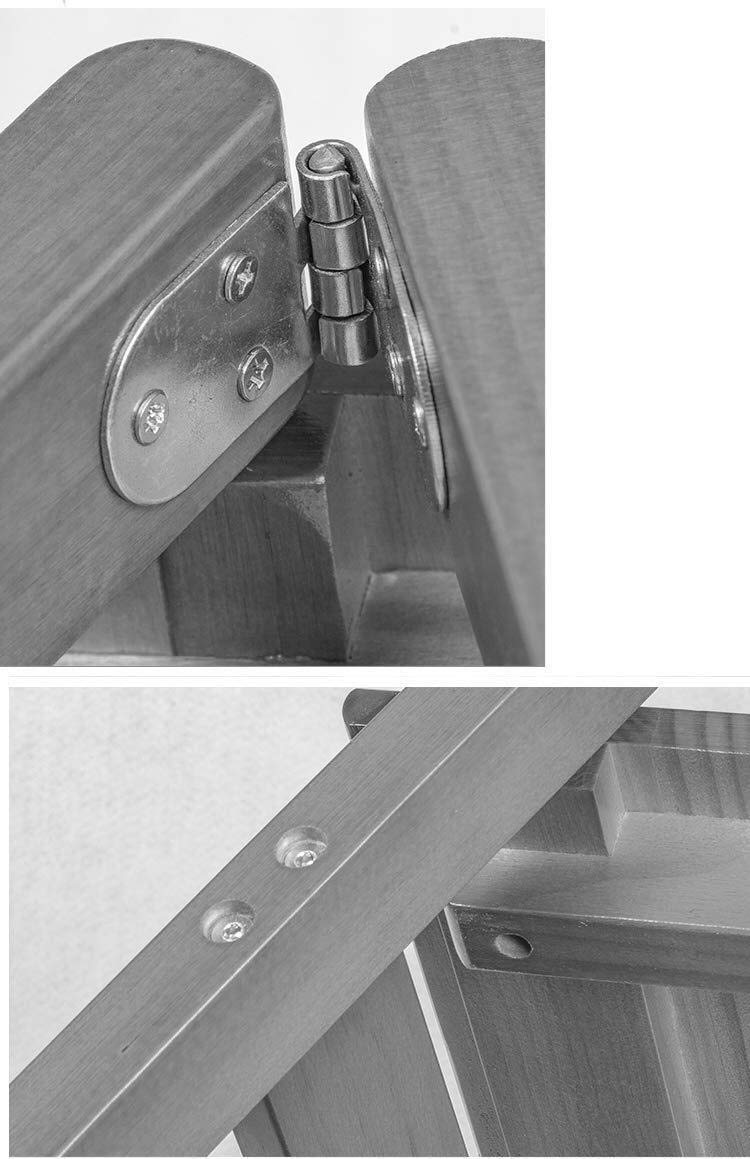 Escaleras de Tijera Plegables de Dos peldaños, Taburete de Escalera, Silla de Comedor de Madera para el hogar, Herramienta de jardín