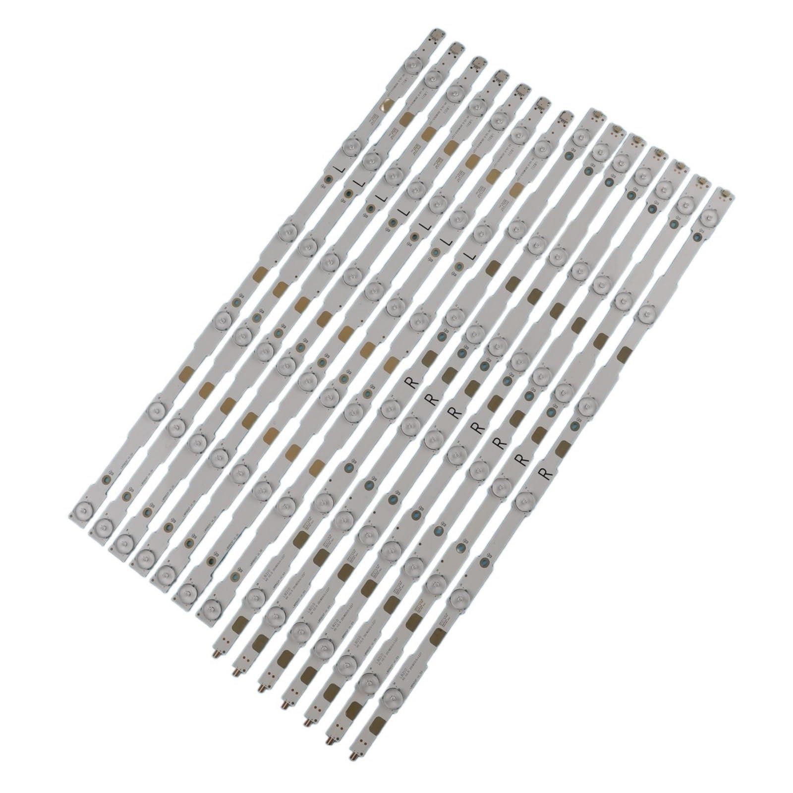 14 pièces LED Bande 6 + 6led LB55037 55PUH6400 adapté for Philips 55 "TV/88 55PUK6400/12 TPT550J1-QVN03.U 55PUX6400 LB55043 LB55052 E556 R + L