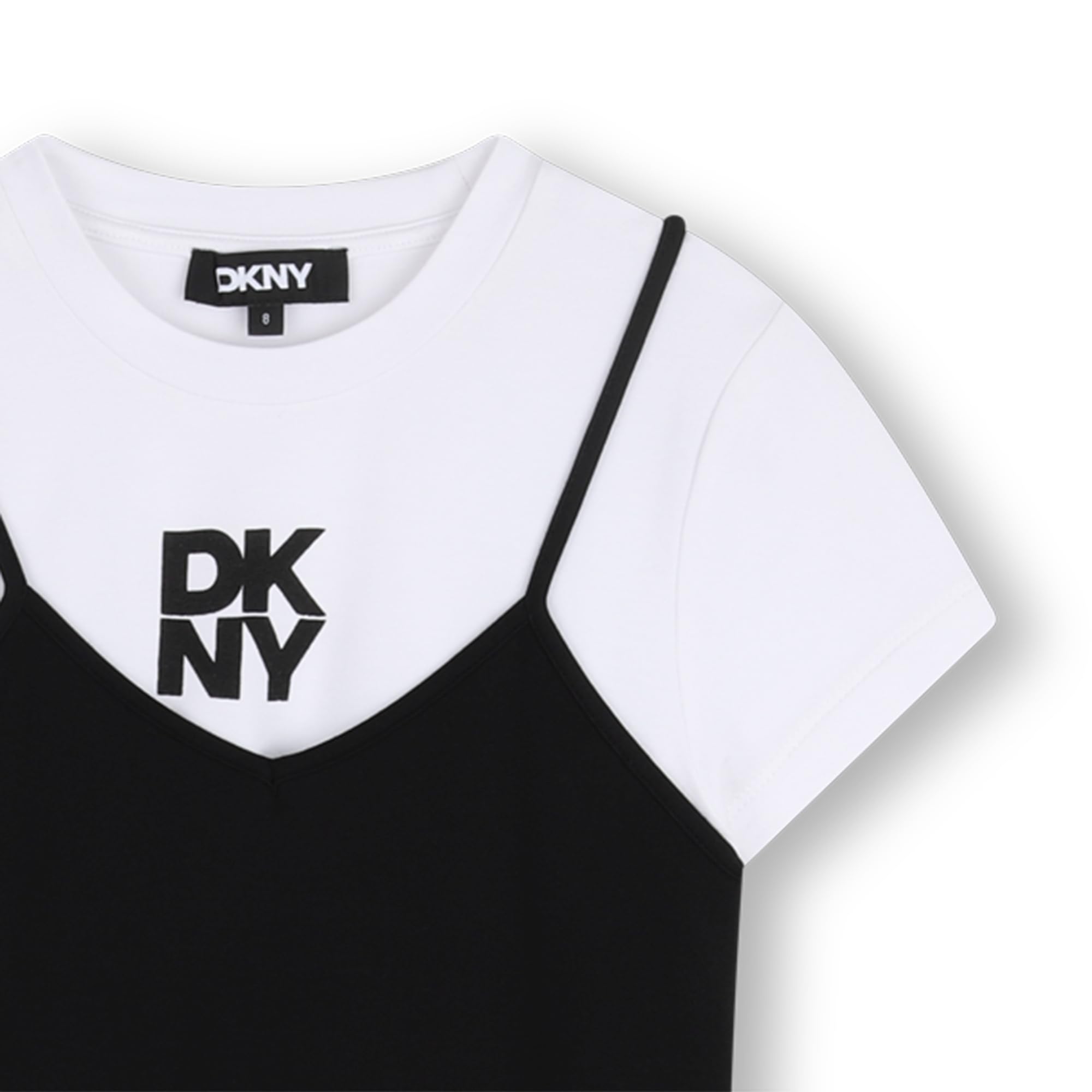 DKNY Kleid für Mädchen, Schwarz, 12 Jahre