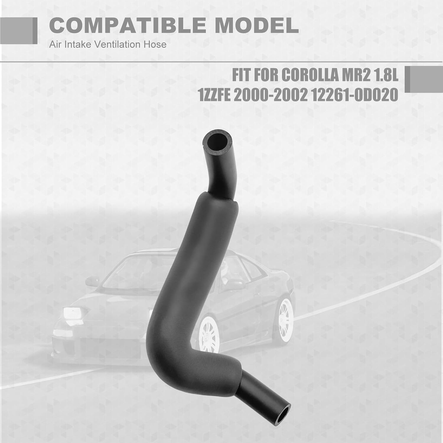 PCV Valve Vacuum Hose 12261-22040 Compatible with Toyota Celica Corolla MR2 1.8L 1ZZFE 2000-2005 12261-0D020