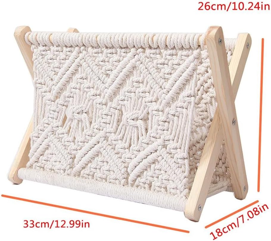 HBJWOV Magazine Rack Books Newspapers Holder Organizer Northern Europe Rustic Storage