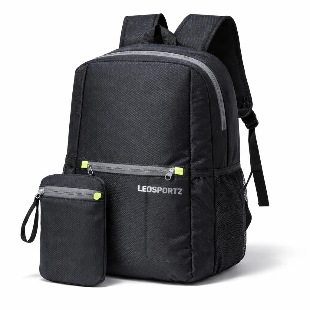 Hiking Bagpack Foldable 25L - Packable Trekking Day Trip Bag for Men Women | Lightweight Compact Rucksack for Trips | Camping Outdoor Bags-image-11