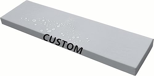 Sincere Custom Size Waterproof Cushion for Window Seat, Breakfast Nook Seat Cushions, Outdoor Bench Seating Non Slip, High Density Foam Bay Window,