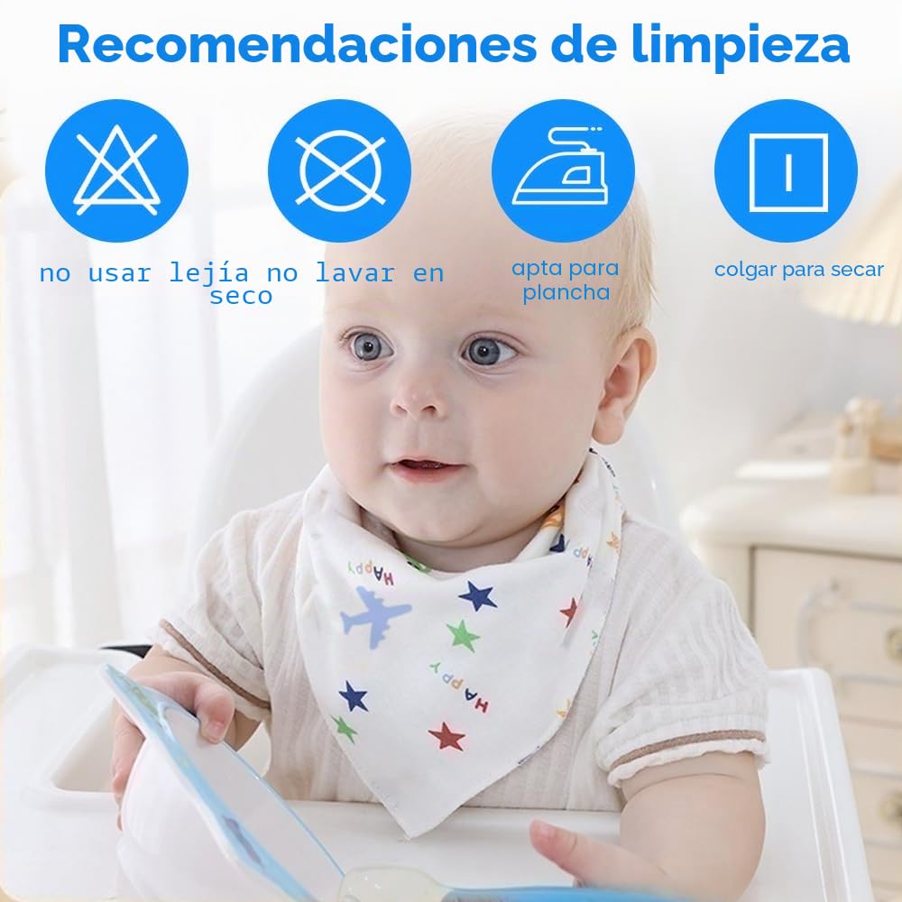 10 Piezas Baberos Bebé Algodón Blanco Pintar con Rotuladores | DAGORD Set DIY de Baberos para Bebés con 12 Rotuladores Textiles y 6 Plantillas Pintura Baby Shower Regalo