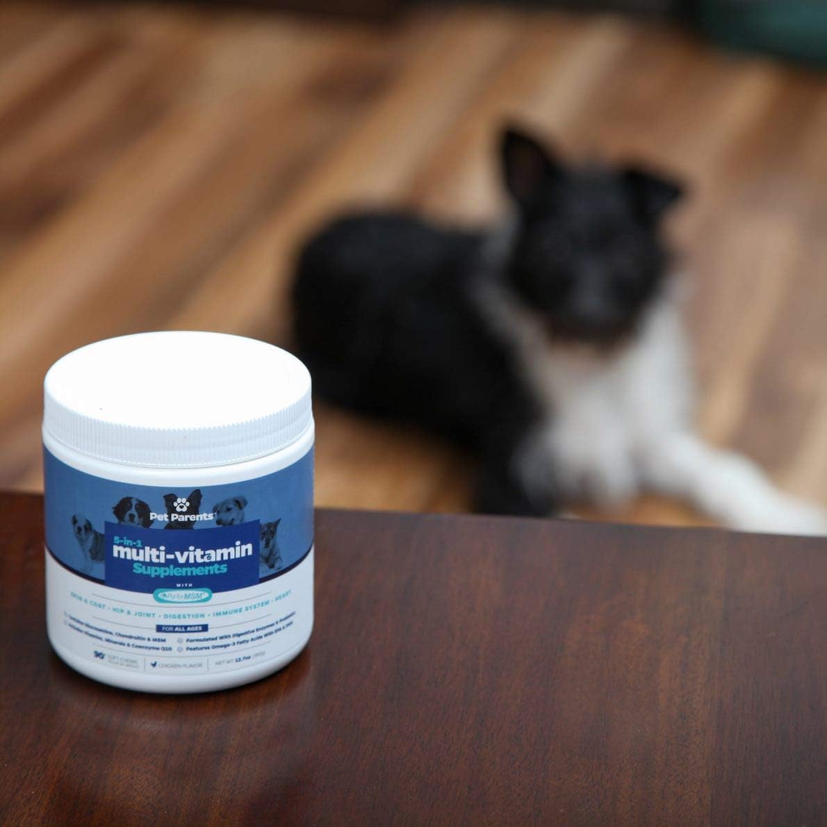 Pet Parents USA Dog Multivitamin 4g 90c- Omega 3 For Dogs + Glucosamine for Dogs + Dog Probiotics + MSM for Dogs, Multivitamin for Dogs, Dog Vitamins + Dog Immunity, Vitamins For Dogs & Puppy Vitamins : Pet Supplies