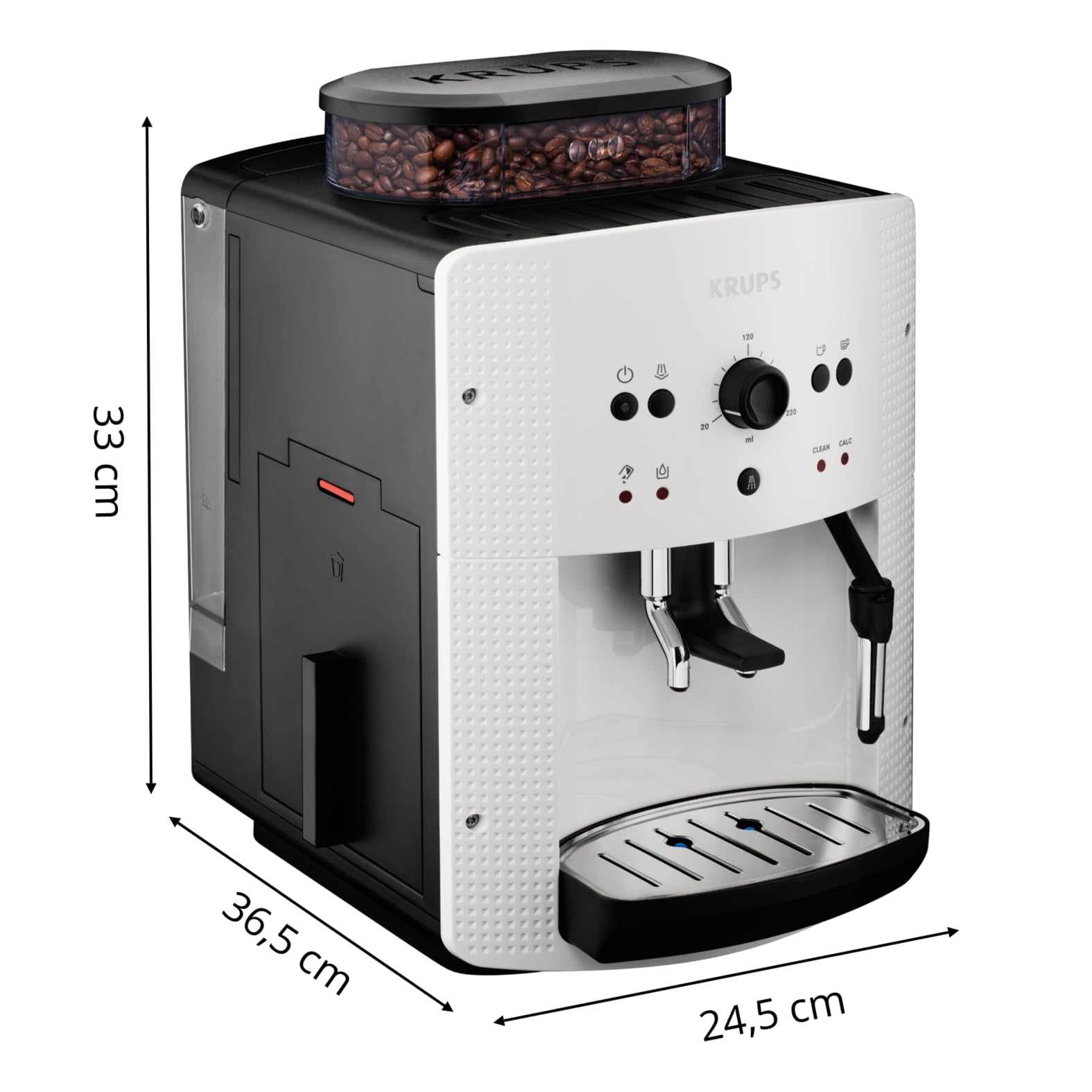 Krups EA8105 macchina per caffè Libera installazione Macchina per espresso Bianco 1,6 L 9 tazze Automatica, 1450W