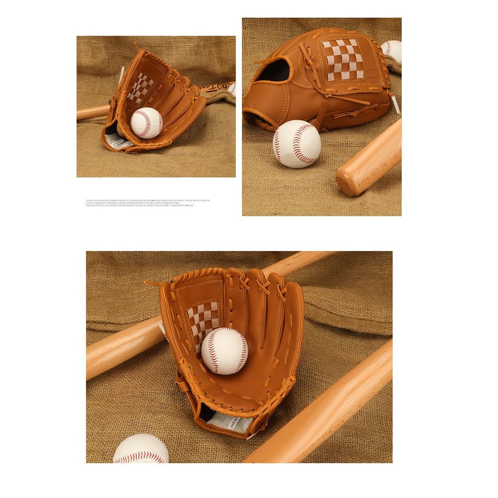 Guantes de Béisbol para Práctica de Entrenamiento de Mano Izquierda para Deportes Al Aire Libre, Guantes de Bolsillo para Jugadores de Mano de Lanzador, 10,5 Pulgadas, Color Azul