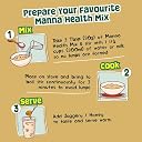 Manna Health Mix 325g, All Natural Nutrition Drink, with 14 ingredients, Zero Sugar. gallery image