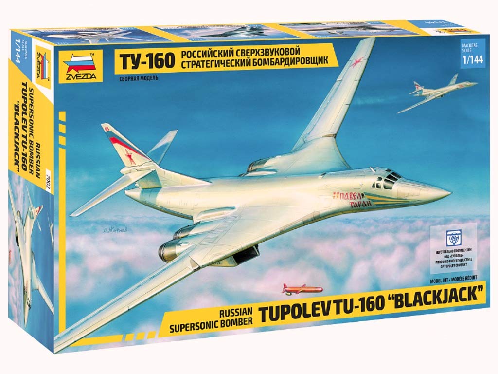 Zvezda 7002 Tupolev Tu-160 blackjack Russian supersonic strategic bomber