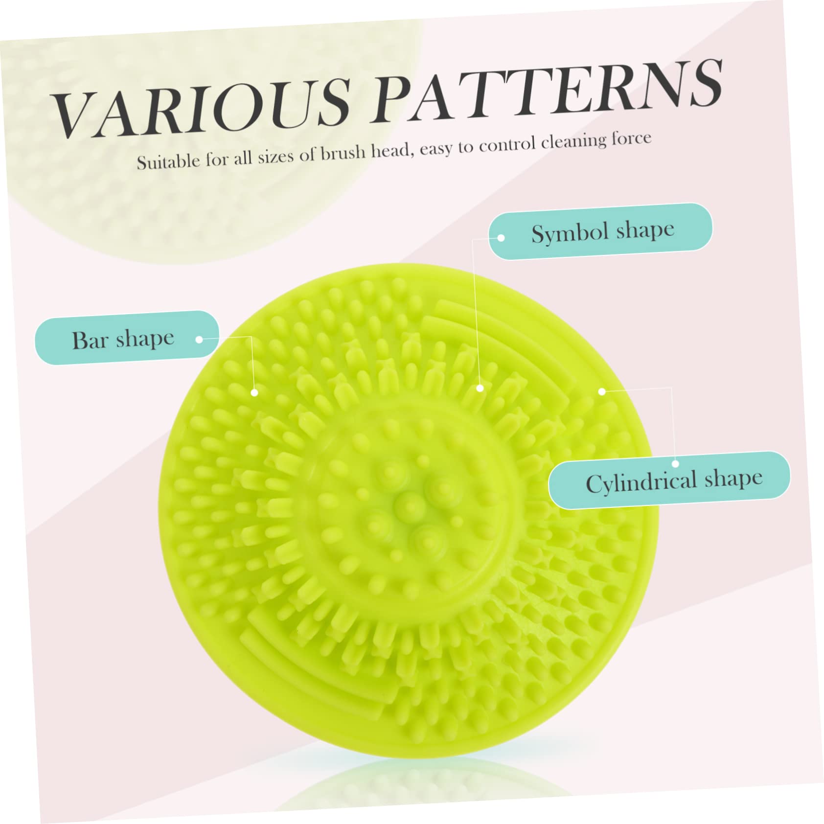 Housoutil 15 Pz tazza per pennelli da trucco tampone per la pulizia delle spazzole tappetini per la pulizia dei pennelli da trucco scrubber strumento di pulizia di bellezza