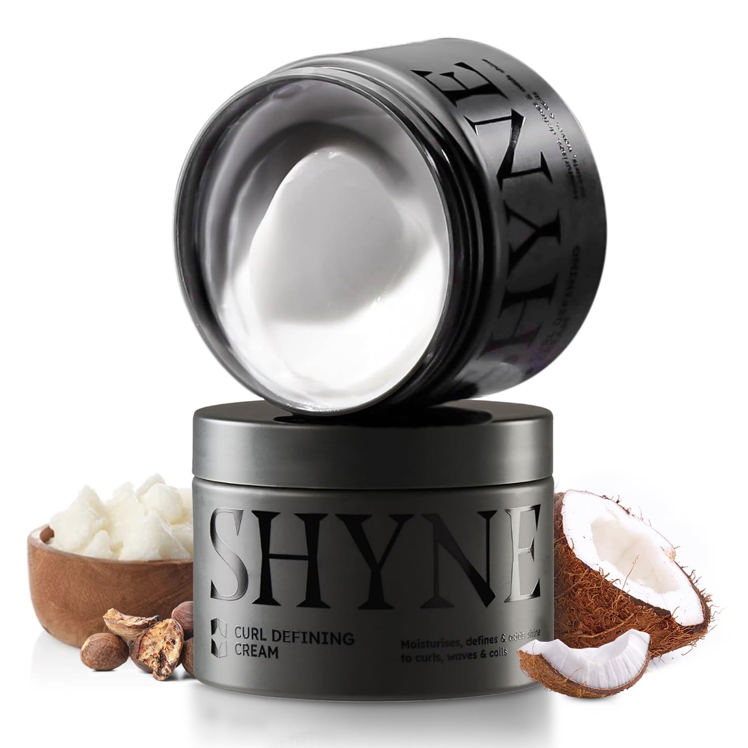 Sponsored Ad β SHYNE Curl Cream | Curl Defining & Moisturising Styling Hair Cream for Men & Women | Perfect for Curls & Waves | 95% Natural Origin Shea Butter | Black Owned Beauty | Large (300ml)