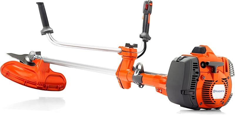 Husqvarna 545FR 45-cc 2-Cycle Professional Gas Brushcutter, Gifts for Men | 19.3-inch straight shaft brush cutter, includes trimmer head, grass blade, saw blade & harness, with SmartStart and air purge