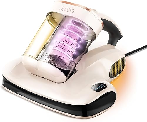 Aspirador de cama con sensor de polvo 500 W 13 Kpa aspiradora de colchón con UV y ultrasónico y alta calefacción, potentes aspiradoras de cama de