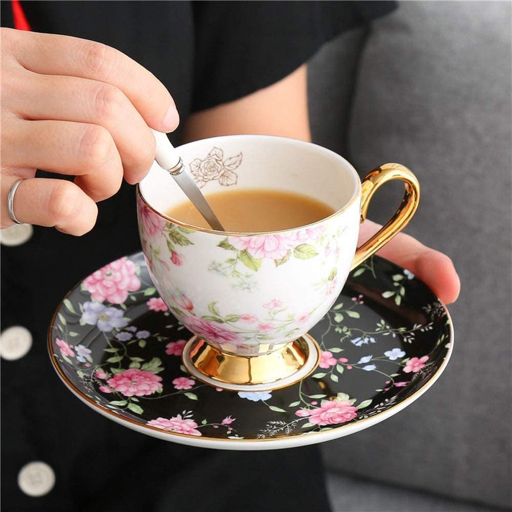 Lekki Luksusowy Ceramiczny Zestaw Filiżanek Do Kawy I Spodków Z Uchwytem Chińska Nowość Filiżanka Do Napojów Filiżanka Do Espresso Filiżanka Do Wody Filiżanka D
