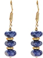 Vista 102 de Gempires Lightweight Beaded Earrings Handmade Gemstone Jewelry Hypoallergenic Gold Plated Dangling Earrings For Women