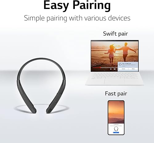 Miniatura 10 de LG Tone NP3 - Audífonos estéreo inalámbricos con auriculares retráctiles