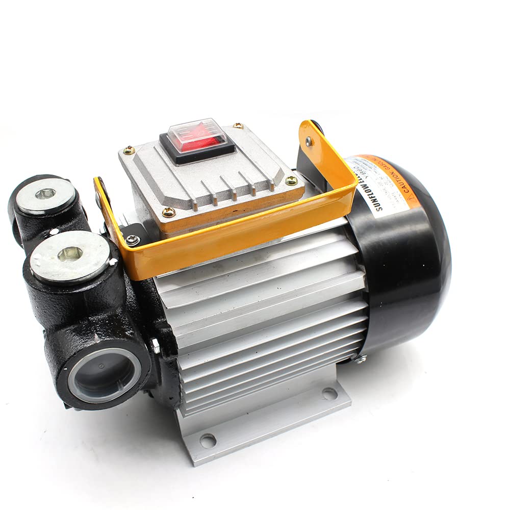 MINRS Pompa diesel, 230 V, 550 W, pompa per olio combustibile, 60 l/min, eccellente dissipazione del calore con filtro, impugnatura ergonomica, adatta per auto, fattorie, camion