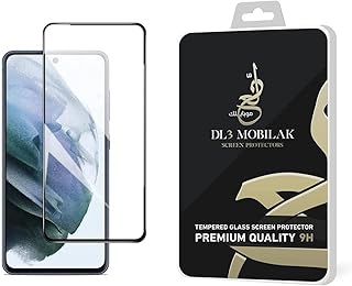 شاشة حماية زجاج 5 دي بتغطية كاملة واطار اسود لموبايل سامسونج جالاكسي A54 من دلع موبايلك