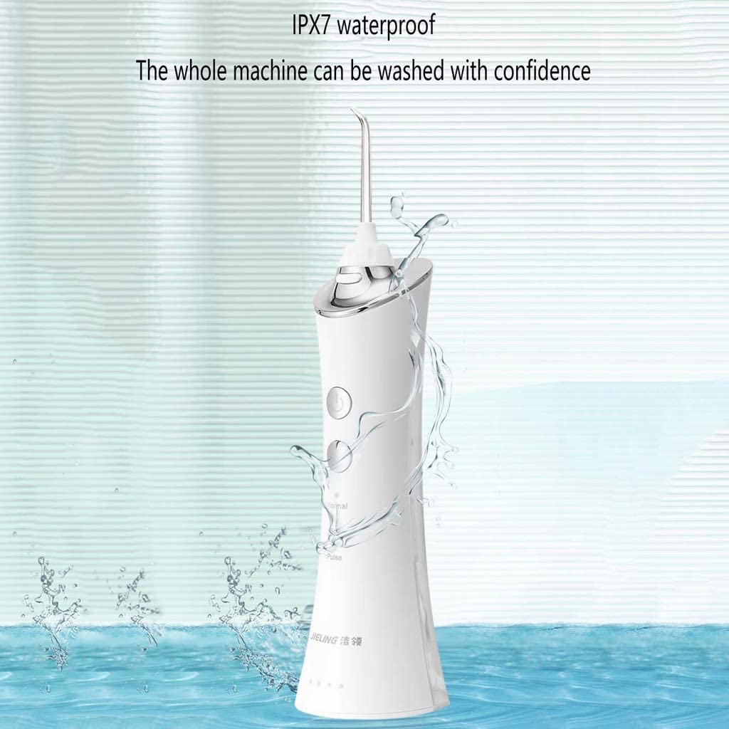 TJH Idropulsore USB Ricaricabile Ipx7 Impermeabile Potente Durata della Batteria Idropulsore per casa, Viaggi, Bretelle e Auto da Ponte per idropulsore Portatile Domestico