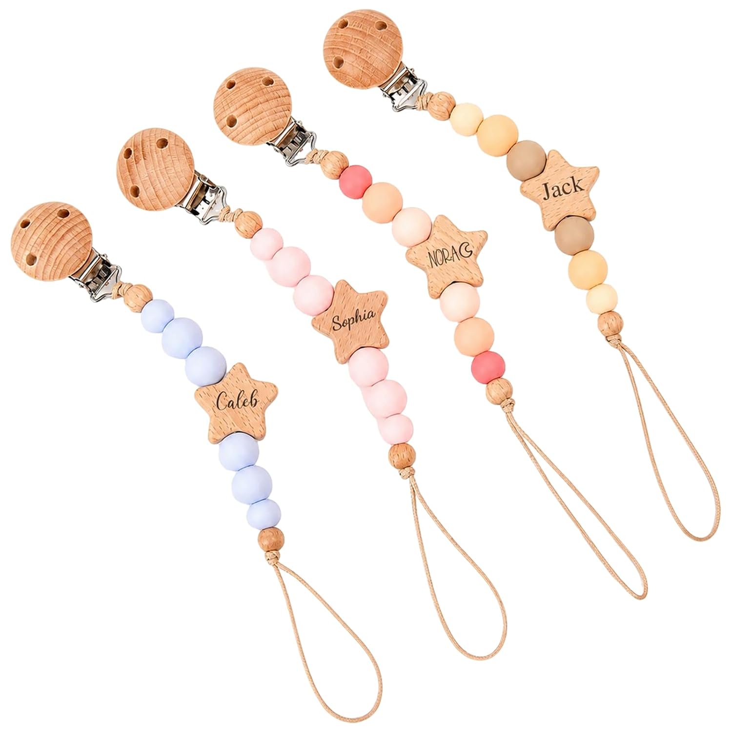 Personalized Pacifier Clip with Name