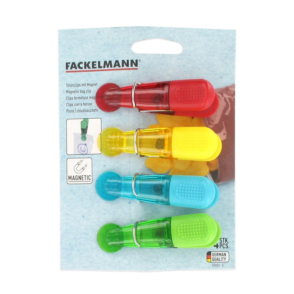 Fackelmann Pinces à Salade Plastique Transparent - 28.5cm - Lavable Lave-Vaisselle