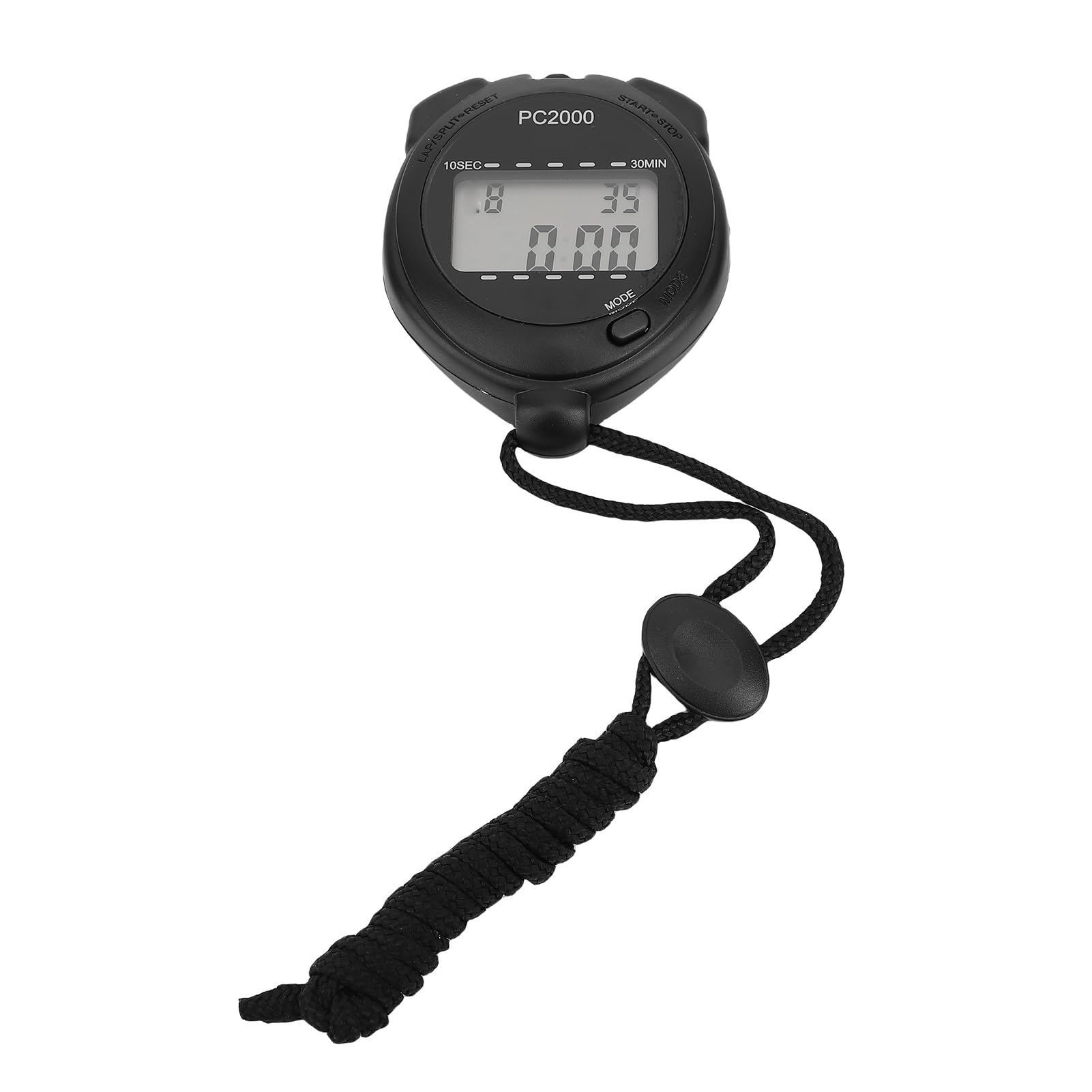 Pongnas Cronómetro Deportivo Digital Electrónico con Pantalla LCD Grande y Clara, Cronómetro + Reloj + Funciones de Temperatura, Diseño Liviano a Prueba de Golpes para Correr, Nadar y Entrenar