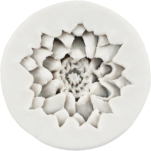 Vista 22 de Molde de silicona de flor de crisantemo, moldes para hornear pasteles de fondant, molde de caramelo de chocolate para decoración de pasteles