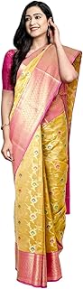 Banarasi Saree for Women with Unstitched Blouse Piece Indian Wear (1419)