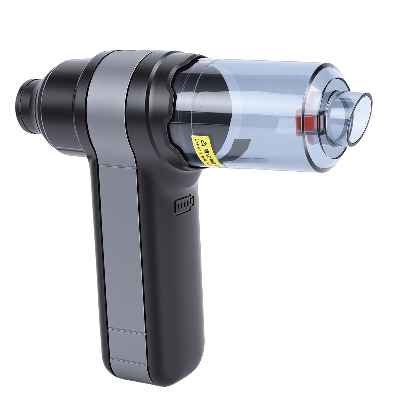 Cocoarm Spolverino Elettrico, Aspirapolvere per Auto Portatile in Lega di Alluminio ABS, Motore Brushless da 90000 Giri/min, Ricaricabile USB 16000mAh, per la Pulizia Esterna 'Auto del PC