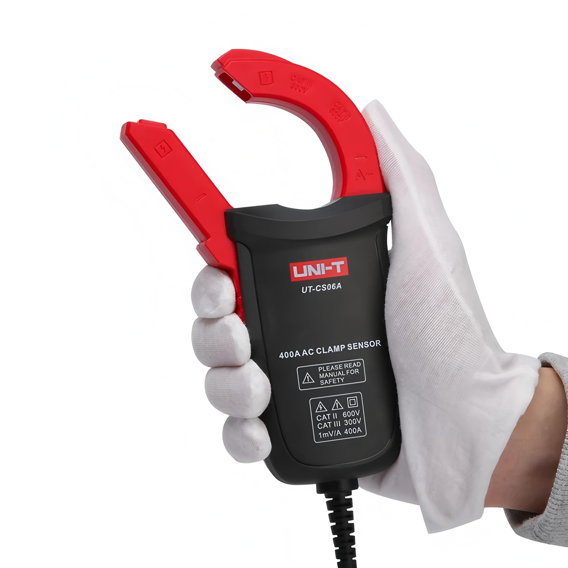 UNI-T Uni-trend UT-CS06A 400A AC Stromzangen-Sensor; Multimeter-Sensor für UT61E+ UT196 UT139C UT117C UT136B+ Option Stromzange