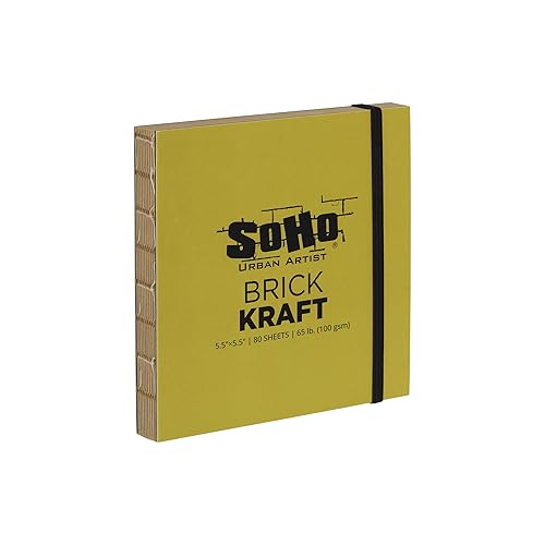 Vista 23 de SoHo Urban Artist Cuaderno de bocetos de ladrillo para bocetos, dibujos, lápices de colores, grafito y más, medios mixtos de 5.5 x 8.5 pulgadas